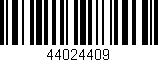 Código de barras (EAN, GTIN, SKU, ISBN): '44024409'