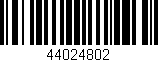 Código de barras (EAN, GTIN, SKU, ISBN): '44024802'