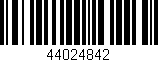 Código de barras (EAN, GTIN, SKU, ISBN): '44024842'