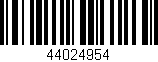 Código de barras (EAN, GTIN, SKU, ISBN): '44024954'
