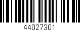 Código de barras (EAN, GTIN, SKU, ISBN): '44027301'