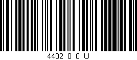 Código de barras (EAN, GTIN, SKU, ISBN): '4402_0_0_U'