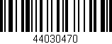 Código de barras (EAN, GTIN, SKU, ISBN): '44030470'