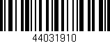 Código de barras (EAN, GTIN, SKU, ISBN): '44031910'