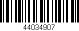 Código de barras (EAN, GTIN, SKU, ISBN): '44034907'