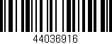 Código de barras (EAN, GTIN, SKU, ISBN): '44036916'