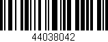 Código de barras (EAN, GTIN, SKU, ISBN): '44038042'