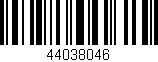 Código de barras (EAN, GTIN, SKU, ISBN): '44038046'