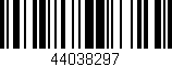 Código de barras (EAN, GTIN, SKU, ISBN): '44038297'