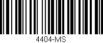 Código de barras (EAN, GTIN, SKU, ISBN): '4404-MS'