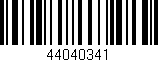 Código de barras (EAN, GTIN, SKU, ISBN): '44040341'