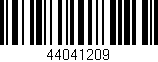 Código de barras (EAN, GTIN, SKU, ISBN): '44041209'
