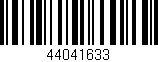 Código de barras (EAN, GTIN, SKU, ISBN): '44041633'