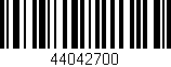 Código de barras (EAN, GTIN, SKU, ISBN): '44042700'