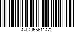 Código de barras (EAN, GTIN, SKU, ISBN): '4404355611472'