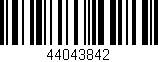 Código de barras (EAN, GTIN, SKU, ISBN): '44043842'