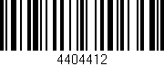 Código de barras (EAN, GTIN, SKU, ISBN): '4404412'