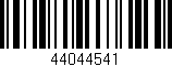 Código de barras (EAN, GTIN, SKU, ISBN): '44044541'