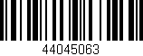 Código de barras (EAN, GTIN, SKU, ISBN): '44045063'