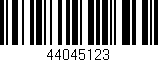 Código de barras (EAN, GTIN, SKU, ISBN): '44045123'