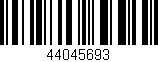 Código de barras (EAN, GTIN, SKU, ISBN): '44045693'