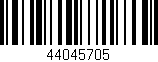 Código de barras (EAN, GTIN, SKU, ISBN): '44045705'