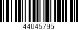 Código de barras (EAN, GTIN, SKU, ISBN): '44045795'