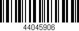 Código de barras (EAN, GTIN, SKU, ISBN): '44045906'
