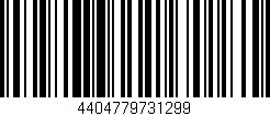 Código de barras (EAN, GTIN, SKU, ISBN): '4404779731299'