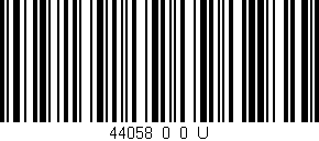 Código de barras (EAN, GTIN, SKU, ISBN): '44058_0_0_U'