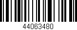 Código de barras (EAN, GTIN, SKU, ISBN): '44063480'