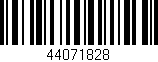 Código de barras (EAN, GTIN, SKU, ISBN): '44071828'