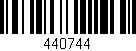Código de barras (EAN, GTIN, SKU, ISBN): '440744'