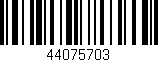 Código de barras (EAN, GTIN, SKU, ISBN): '44075703'