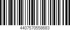 Código de barras (EAN, GTIN, SKU, ISBN): '4407570558683'