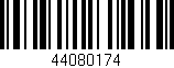 Código de barras (EAN, GTIN, SKU, ISBN): '44080174'