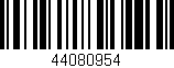 Código de barras (EAN, GTIN, SKU, ISBN): '44080954'