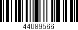 Código de barras (EAN, GTIN, SKU, ISBN): '44089566'
