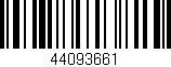 Código de barras (EAN, GTIN, SKU, ISBN): '44093661'