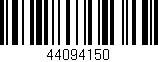 Código de barras (EAN, GTIN, SKU, ISBN): '44094150'