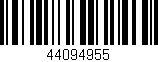 Código de barras (EAN, GTIN, SKU, ISBN): '44094955'