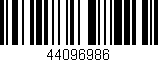 Código de barras (EAN, GTIN, SKU, ISBN): '44096986'