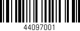 Código de barras (EAN, GTIN, SKU, ISBN): '44097001'