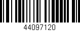 Código de barras (EAN, GTIN, SKU, ISBN): '44097120'