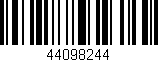 Código de barras (EAN, GTIN, SKU, ISBN): '44098244'