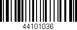 Código de barras (EAN, GTIN, SKU, ISBN): '44101036'