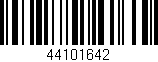 Código de barras (EAN, GTIN, SKU, ISBN): '44101642'