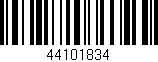 Código de barras (EAN, GTIN, SKU, ISBN): '44101834'