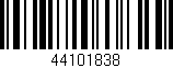 Código de barras (EAN, GTIN, SKU, ISBN): '44101838'