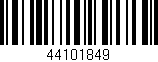 Código de barras (EAN, GTIN, SKU, ISBN): '44101849'